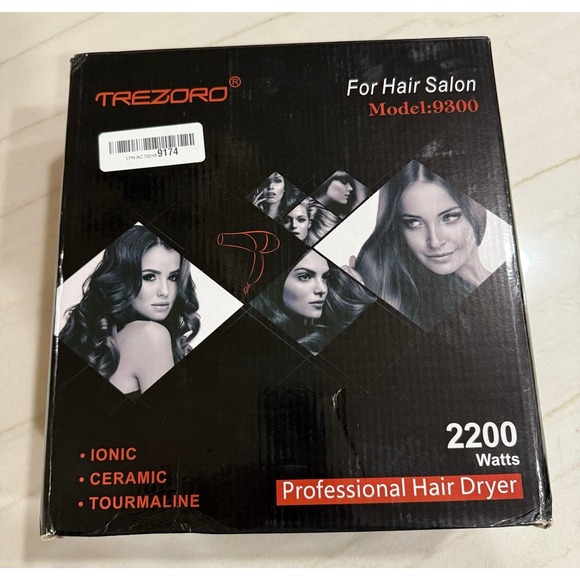 Professional Ionic Hair Dryer for Salon - 2200W Powerful Blow Dryer - Picture 2 of 4